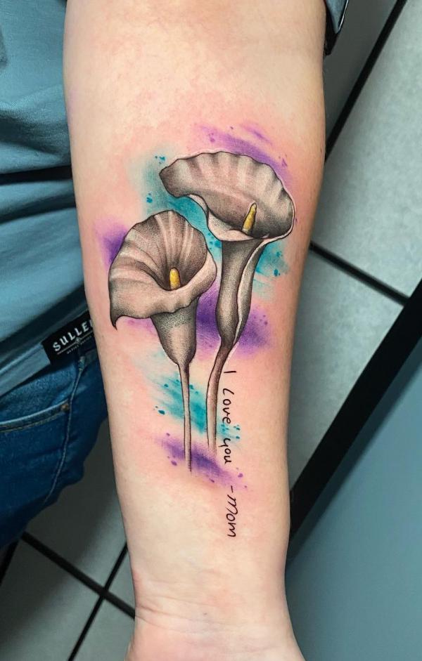 40 Calla Lily Tattoo Designs with Meaning