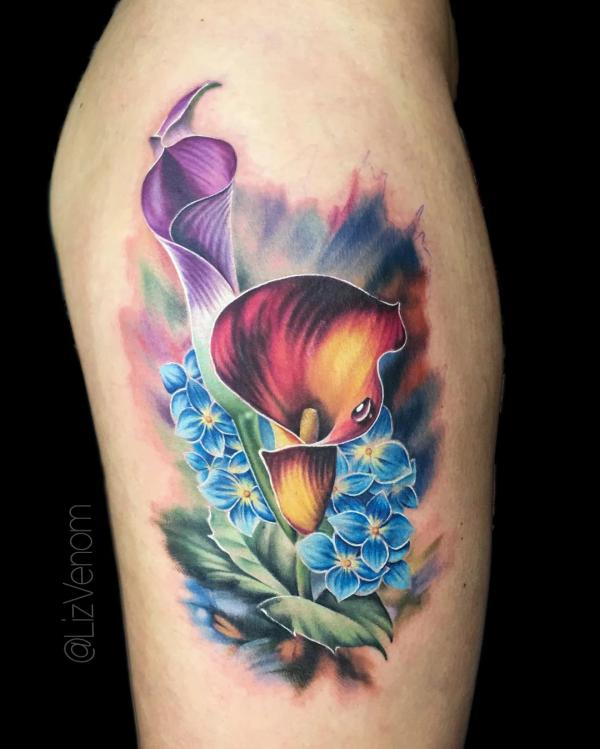 40 Calla Lily Tattoo Designs with Meaning