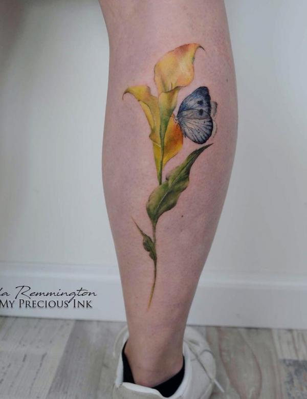 40 Calla Lily Tattoo Designs with Meaning