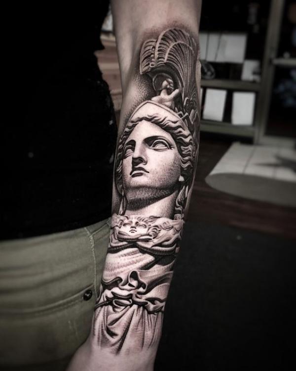 30 Athena Tattoo Designs and Their Meanings
