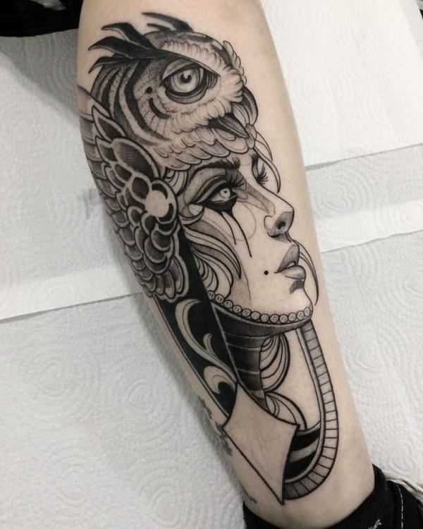 30 Athena Tattoo Designs and Their Meanings