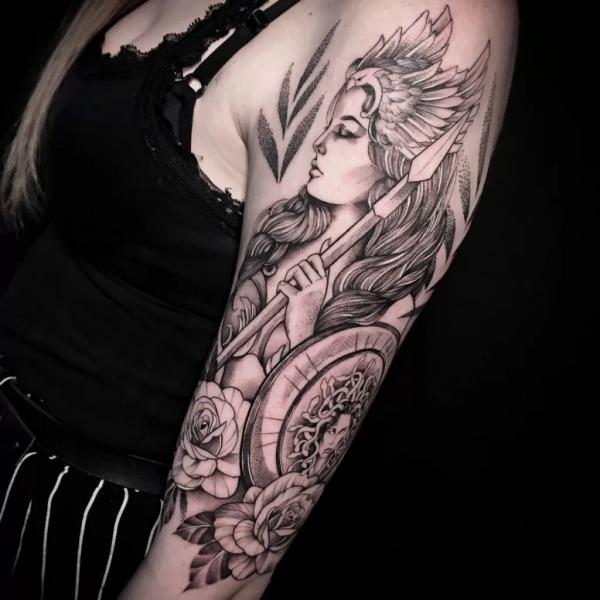 30 Athena Tattoo Designs and Their Meanings
