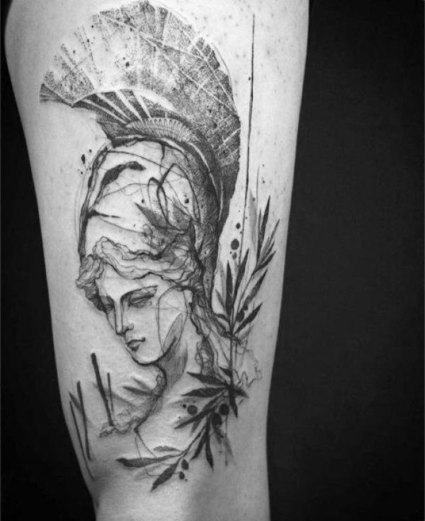 30 Athena Tattoo Designs and Their Meanings