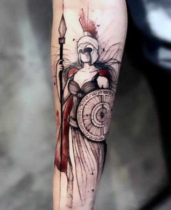 30 Athena Tattoo Designs and Their Meanings