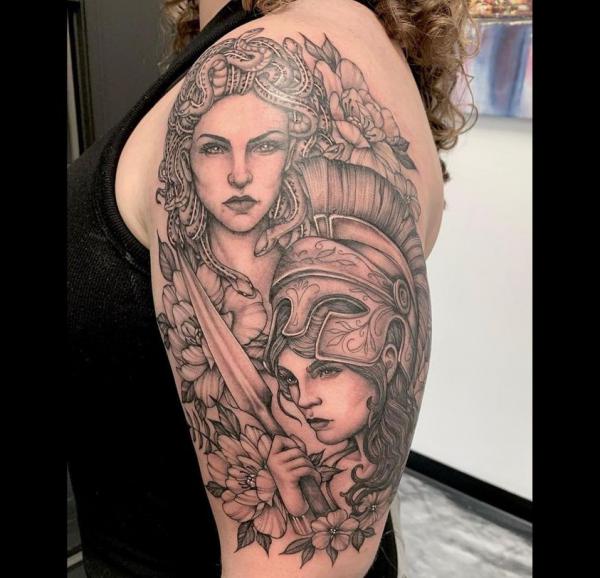 30 Athena Tattoo Designs and Their Meanings