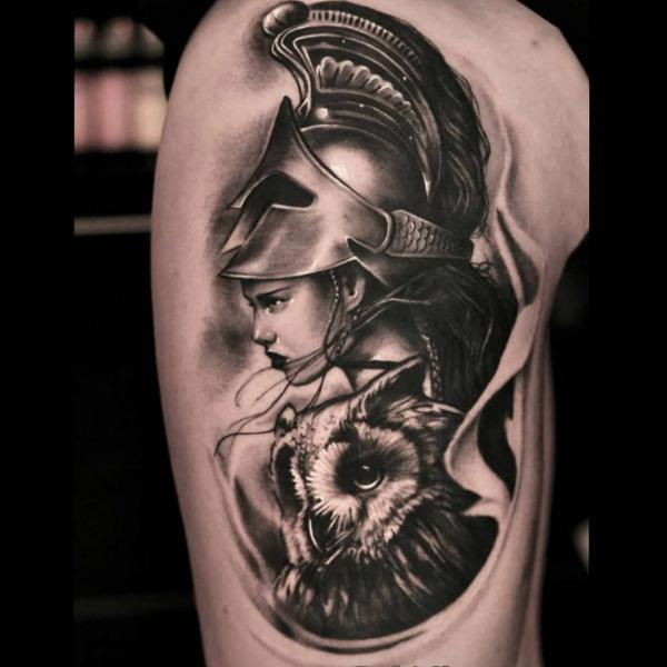 30 Athena Tattoo Designs and Their Meanings