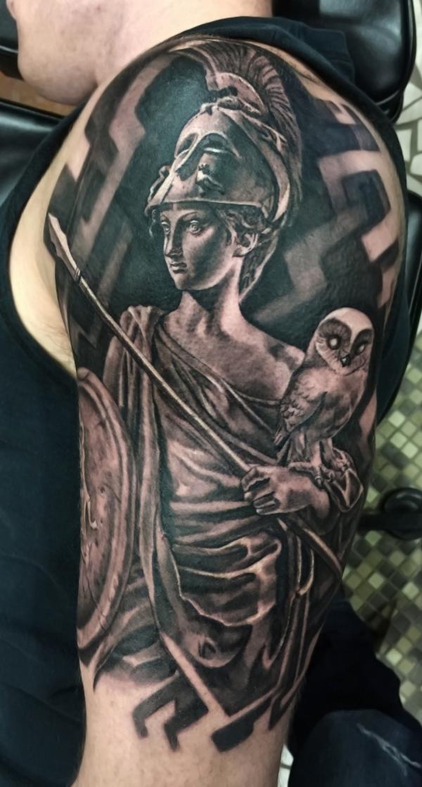 30 Athena Tattoo Designs and Their Meanings