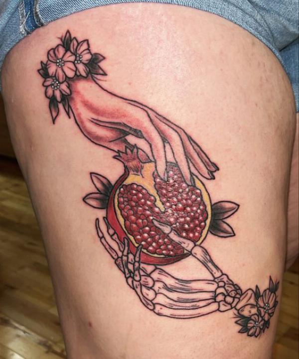 Pomegranate Tattoo: Exploring Its Symbolism and Designs