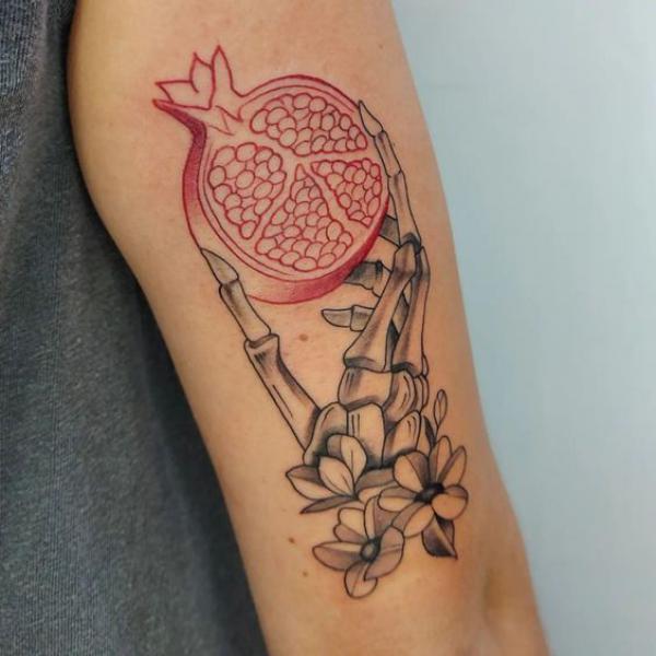 Pomegranate Tattoo: Exploring Its Symbolism and Designs