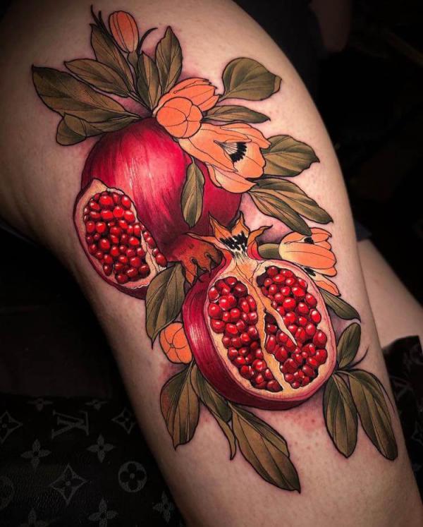 Pomegranate Tattoo: Exploring Its Symbolism and Designs