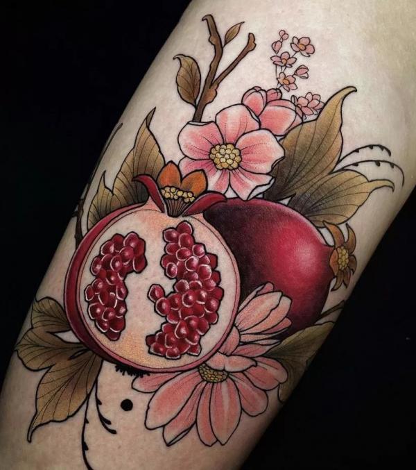 Pomegranate Tattoo: Exploring Its Symbolism and Designs