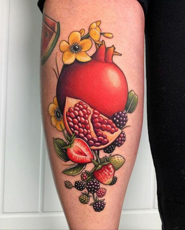 Pomegranate Tattoo: Exploring Its Symbolism and Designs