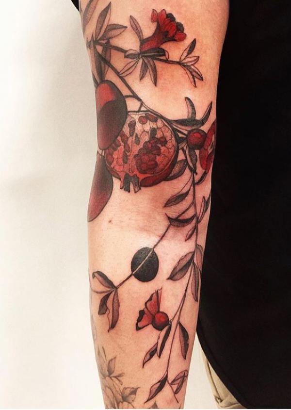 Pomegranate Tattoo: Exploring Its Symbolism and Designs