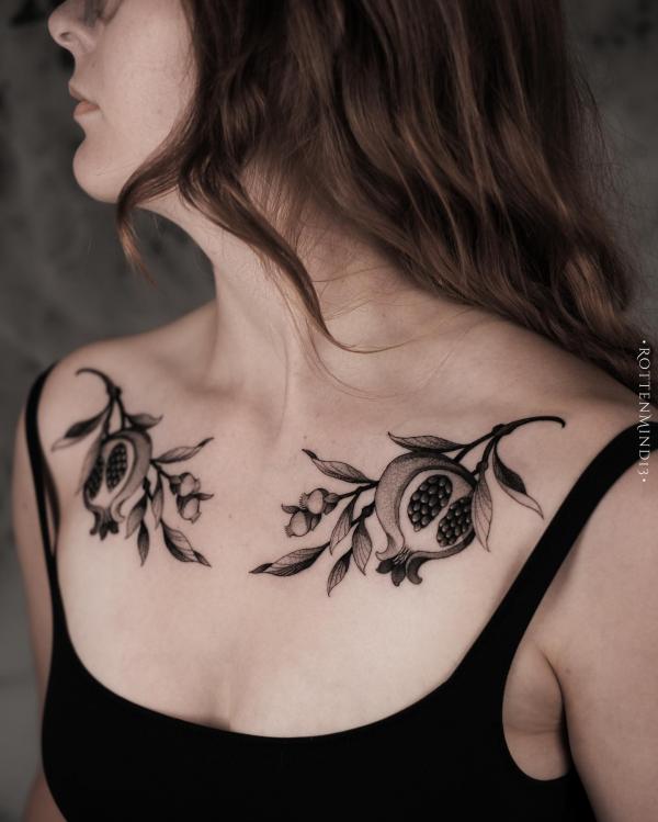 Pomegranate Tattoo: Exploring Its Symbolism and Designs