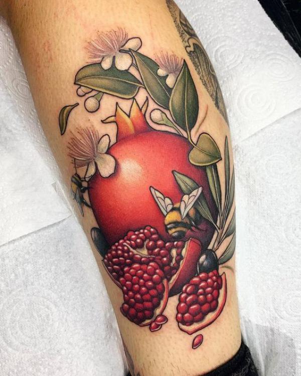 Pomegranate Tattoo: Exploring Its Symbolism and Designs