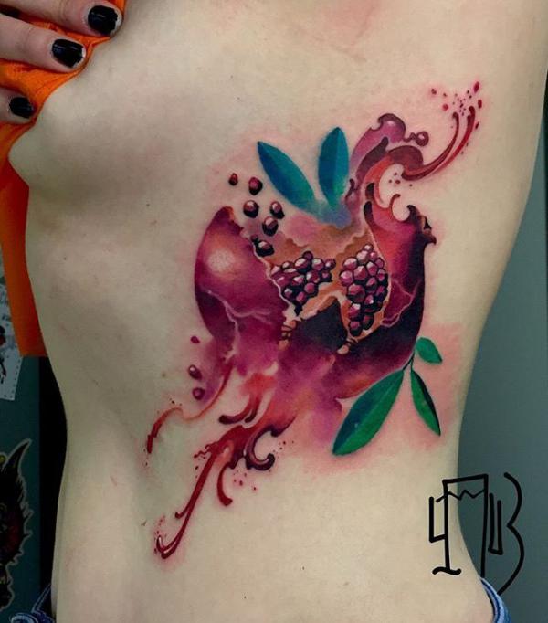 Pomegranate Tattoo: Exploring Its Symbolism and Designs