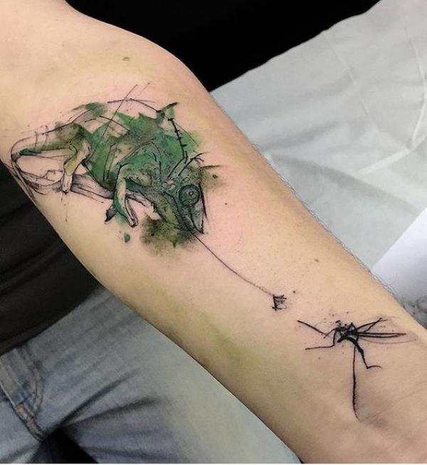 40 Chameleon Tattoo Designs with Meaning