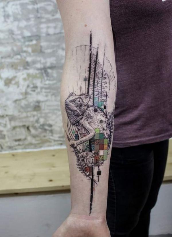 40 Chameleon Tattoo Designs with Meaning