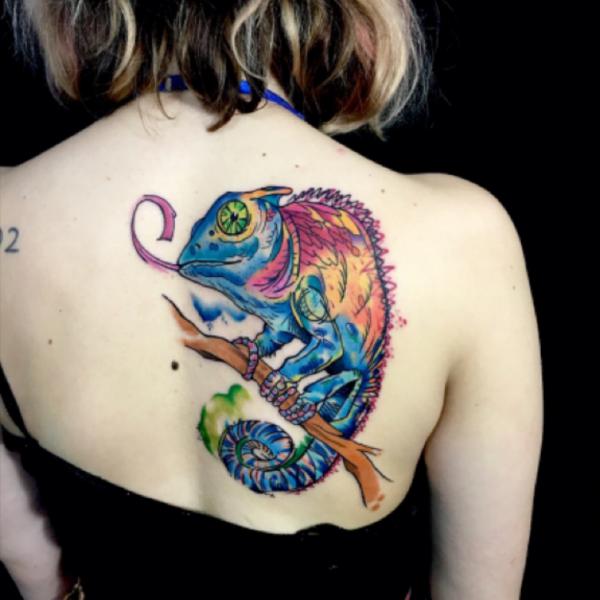 40 Chameleon Tattoo Designs with Meaning