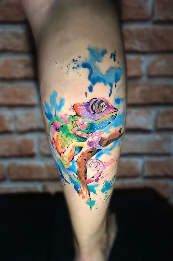 40 Chameleon Tattoo Designs with Meaning