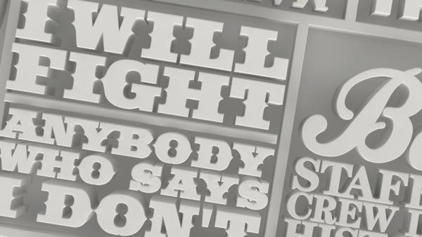 Conan O'Brien Kinetic Typography