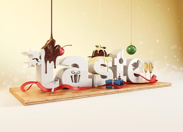 3D Typography by Chris LaBrooy