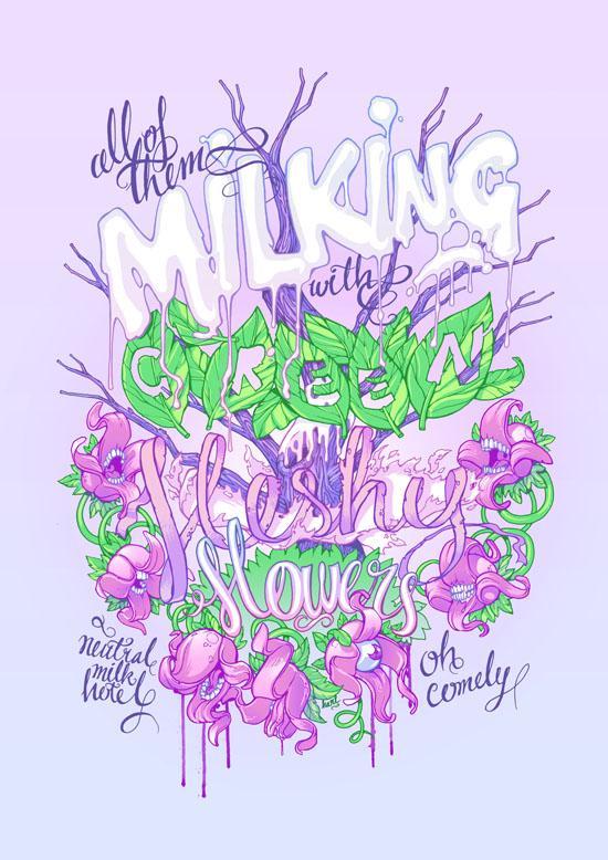 Illustration Typography by Karl Kwasny