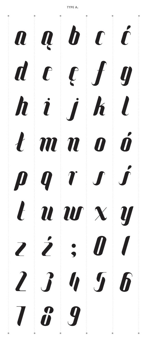 Typography by Ania Szerszen