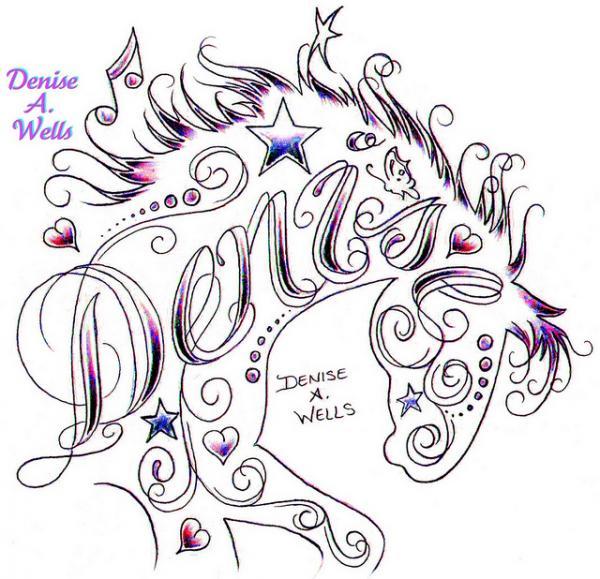 30 Colorful Tattoo Fonts by Denise A. Wells