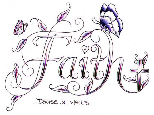 30 Colorful Tattoo Fonts by Denise A. Wells