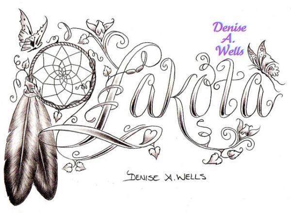 30 Colorful Tattoo Fonts by Denise A. Wells