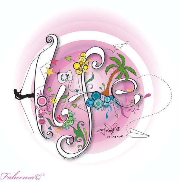 Typography by Faheema Patel