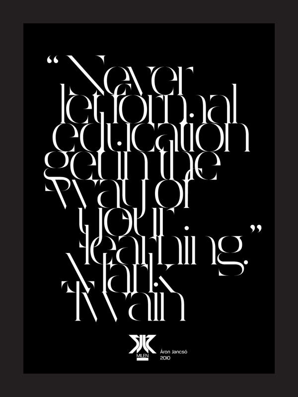 Typography by Aron Jancso