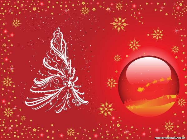 50 Red Christmas Wallpapers