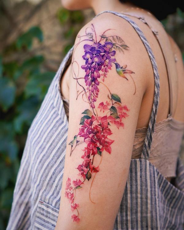 Wisteria Tattoo Ideas: Designs and Meanings