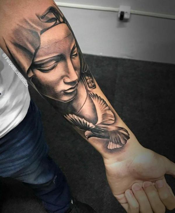 50 Virgin Mary Tattoos: Symbolism, Meaning and Designs