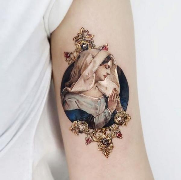 50 Virgin Mary Tattoos: Symbolism, Meaning and Designs