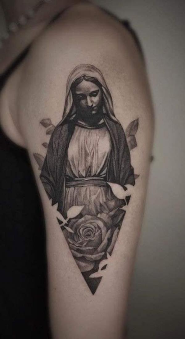50 Virgin Mary Tattoos: Symbolism, Meaning and Designs