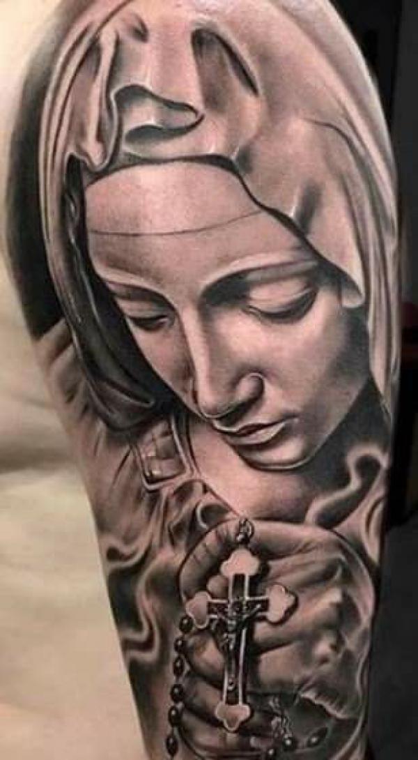 50 Virgin Mary Tattoos: Symbolism, Meaning and Designs