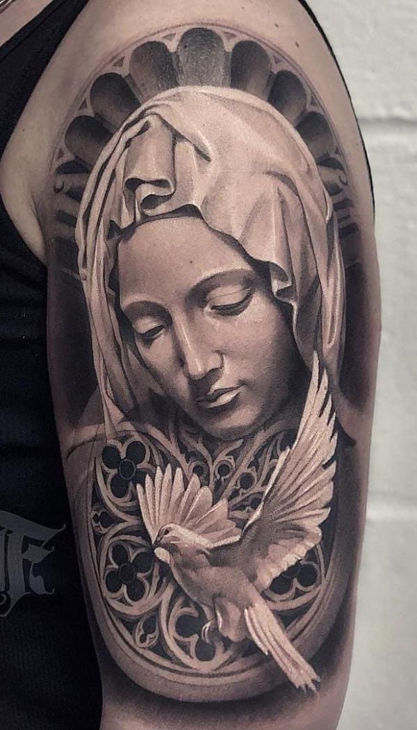 50 Virgin Mary Tattoos: Symbolism, Meaning and Designs