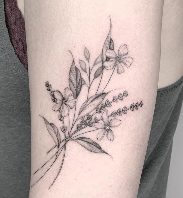 30 Blossoming Ideas: Enchanting Jasmine Tattoo Designs