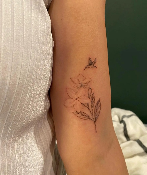 30 Blossoming Ideas: Enchanting Jasmine Tattoo Designs