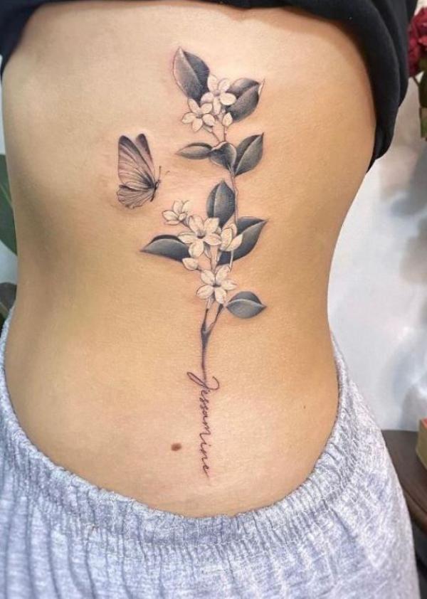 30 Blossoming Ideas: Enchanting Jasmine Tattoo Designs