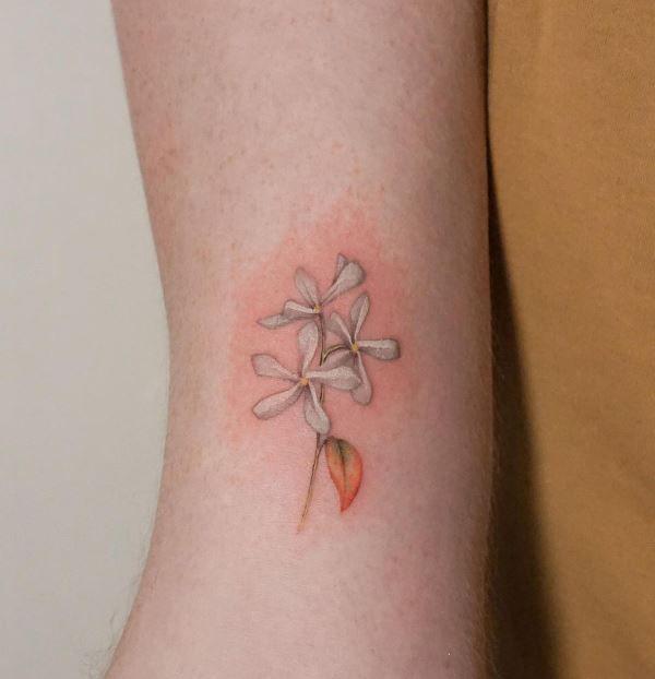 30 Blossoming Ideas: Enchanting Jasmine Tattoo Designs