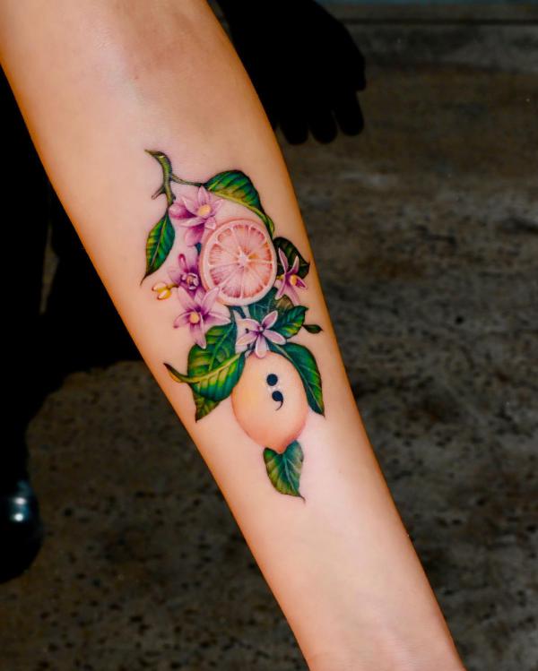 40+ Lemon Tattoos: Meaning and Designs