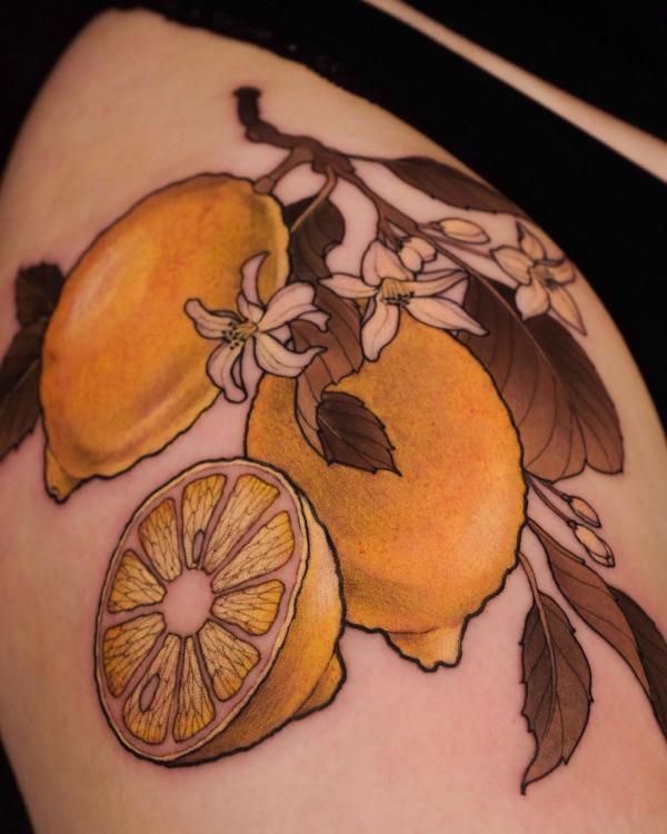 40+ Lemon Tattoos: Meaning and Designs