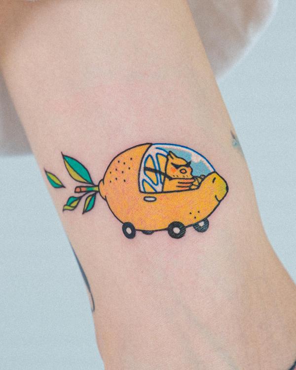40+ Lemon Tattoos: Meaning and Designs
