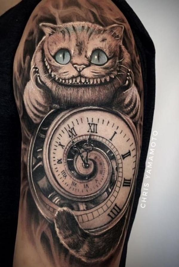 Cheshire Cat Tattoo Designs: A Journey into Wonderland