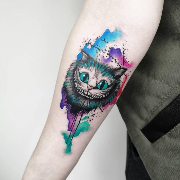 Cheshire Cat Tattoo Designs: A Journey into Wonderland