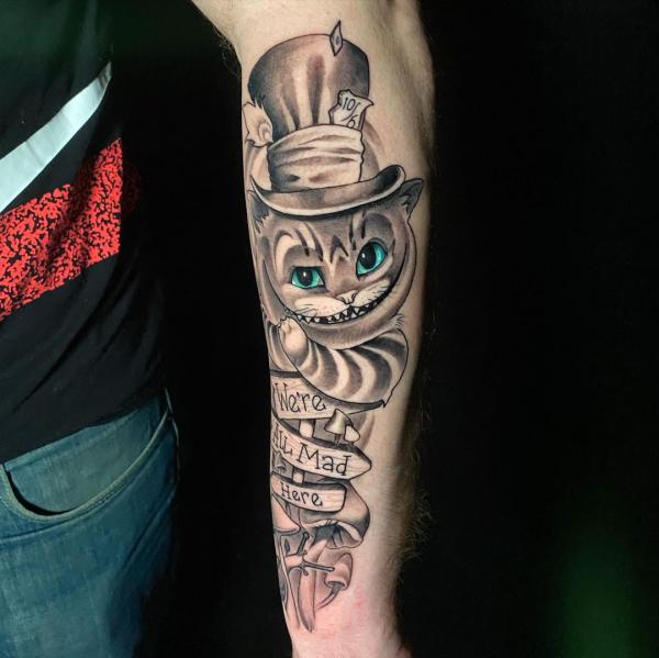 Cheshire Cat Tattoo Designs: A Journey into Wonderland